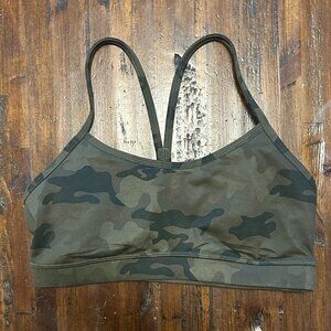 Lululemon Flow Y Sports Bra – Camo | Size 6
